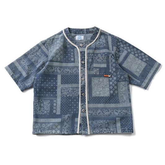 Paisley pattern short sleeve shirt HL1740