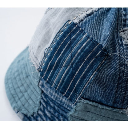 Patchwork denim hat HL2548