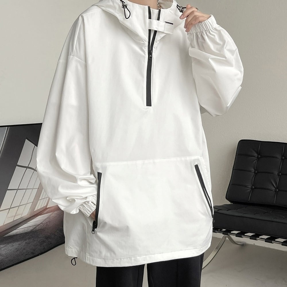 Big size anorak hoodie jacket HL2291