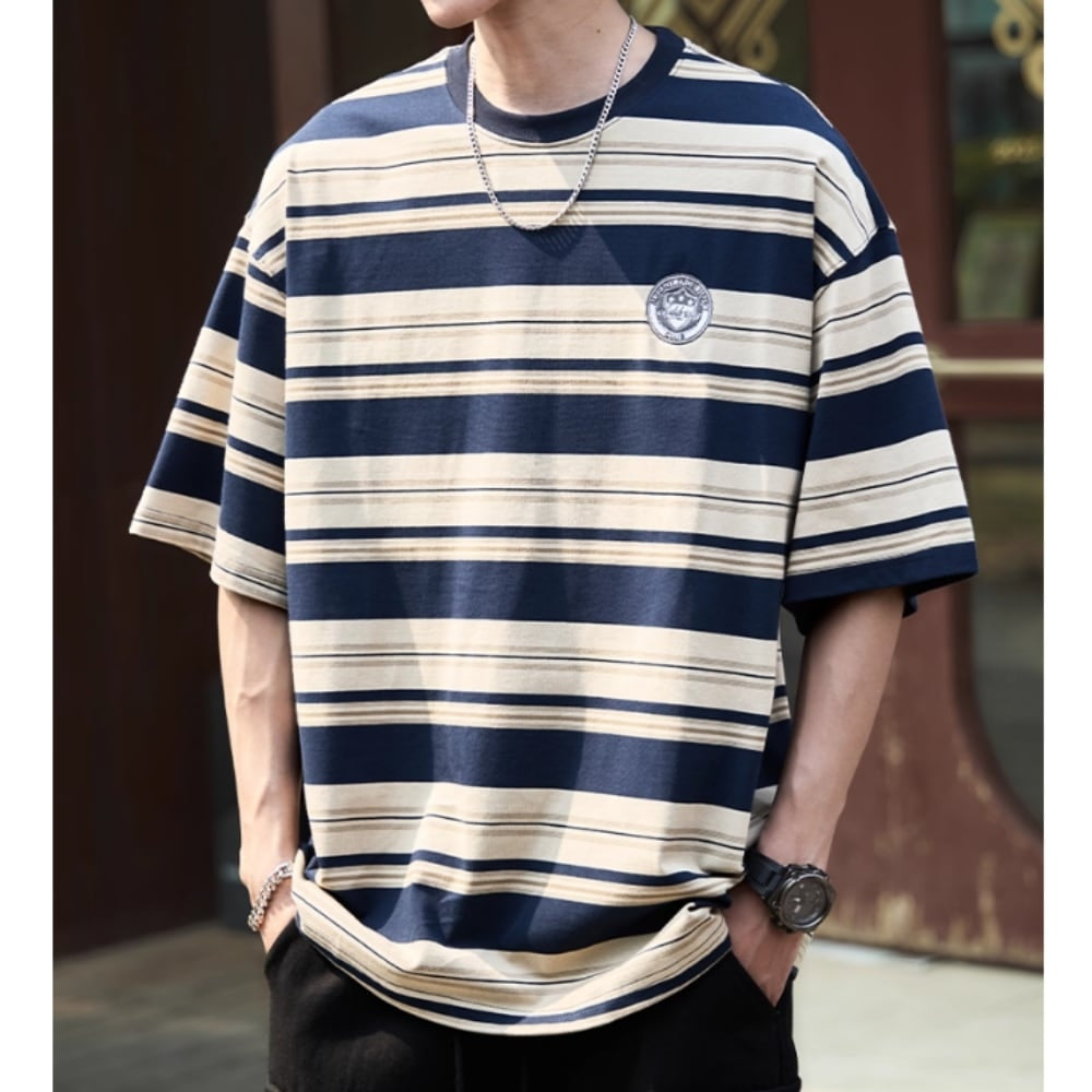 Mixed border T-shirt HL2579