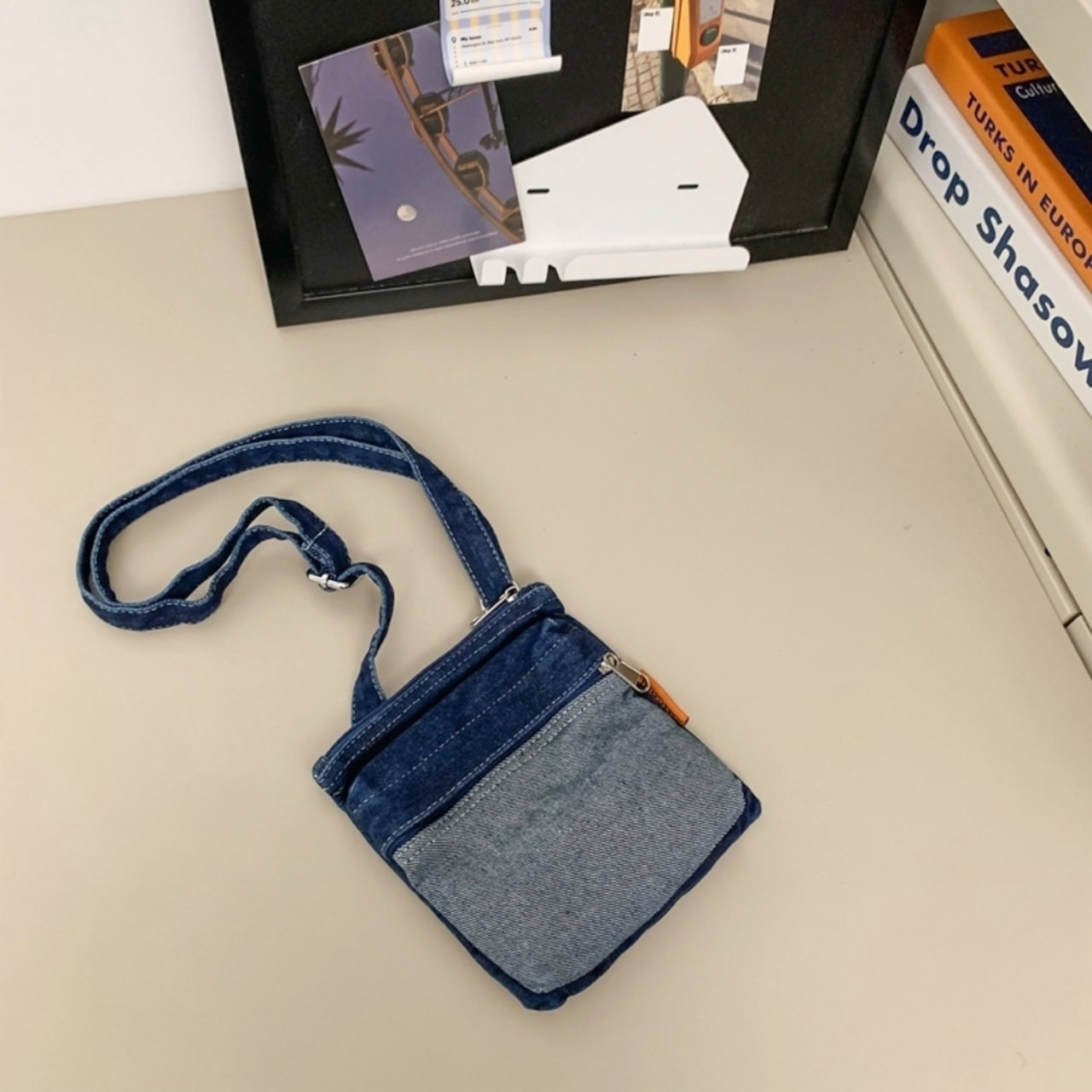 Denim Mini Shoulder Bag D0038