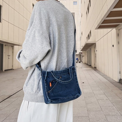 Denim shoulder bag D0039
