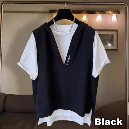 Fake Layered Hoodie HL2476