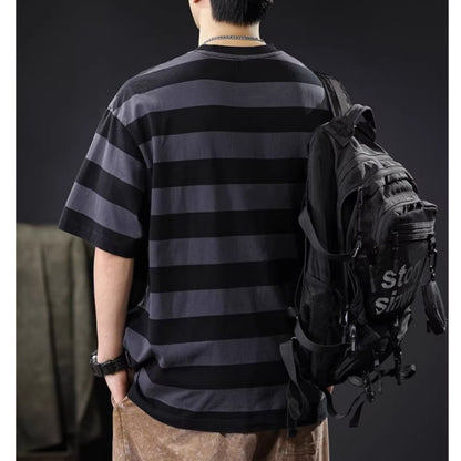 ポケットデザインボーダーTシャツ HL2578