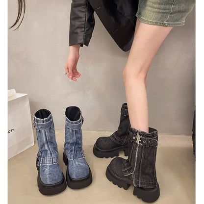 Denim Boots D0013