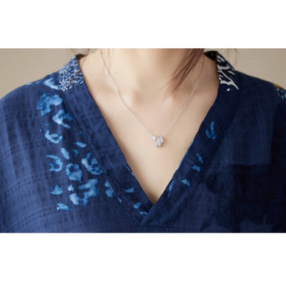 V neck long one piece D0065