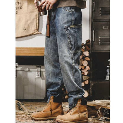 Loose Straight Denim Jeans D0006