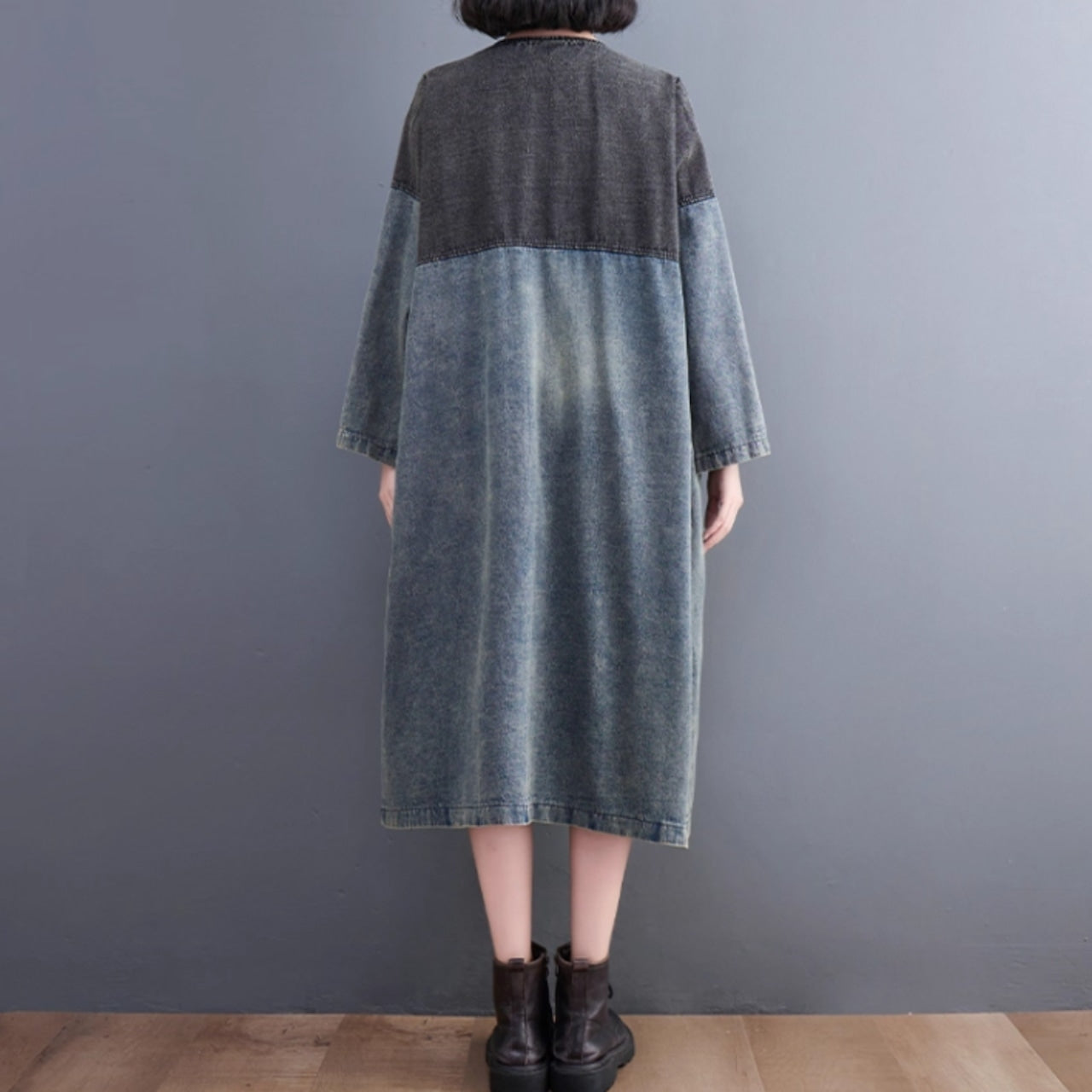 Denim long jacket D0079