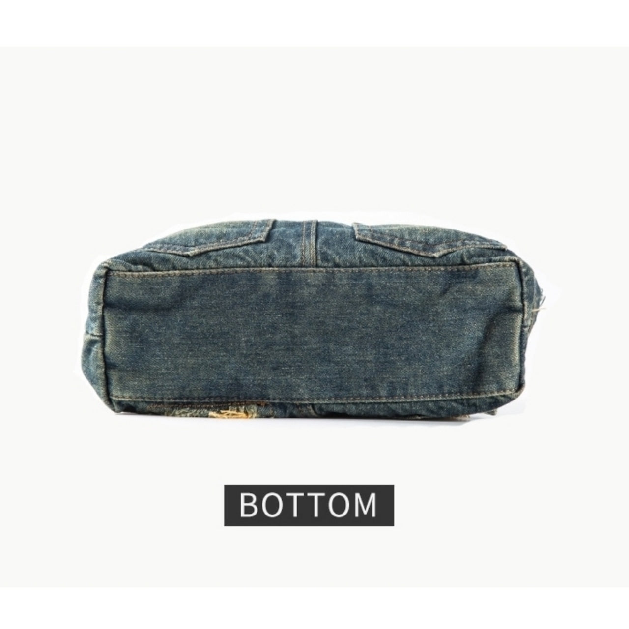 Belt Design Denim Bag D0041