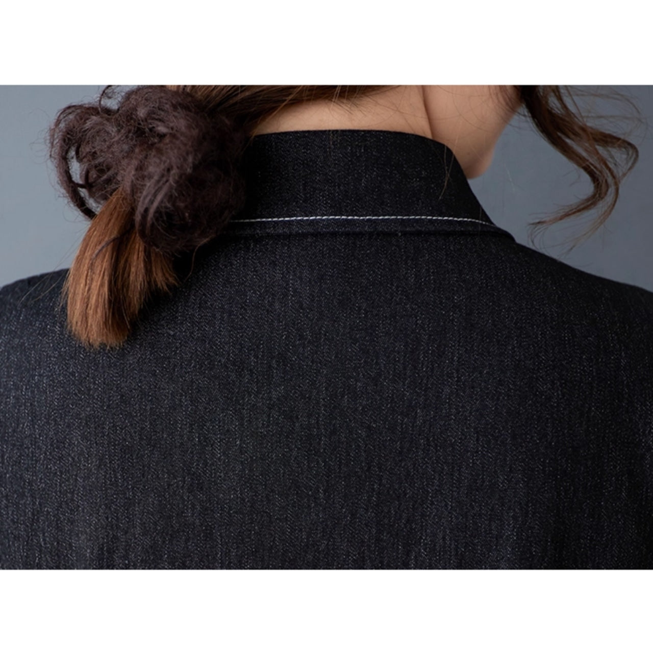 Sleeveless denim one piece D0066