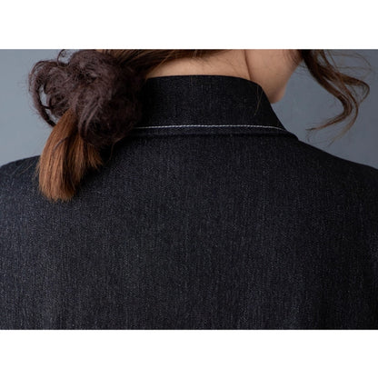 Sleeveless denim one piece D0066