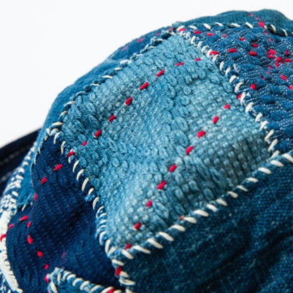 Indigo denim bucket hat D0001