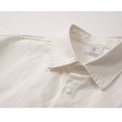 페이즐리 무늬 짧은 슬리브 셔츠 HL1741