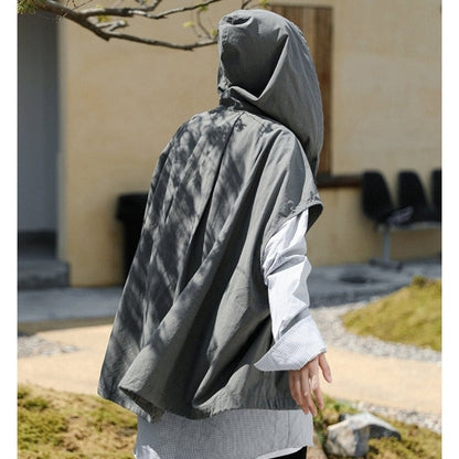 Zip-up vest with hood HL2557