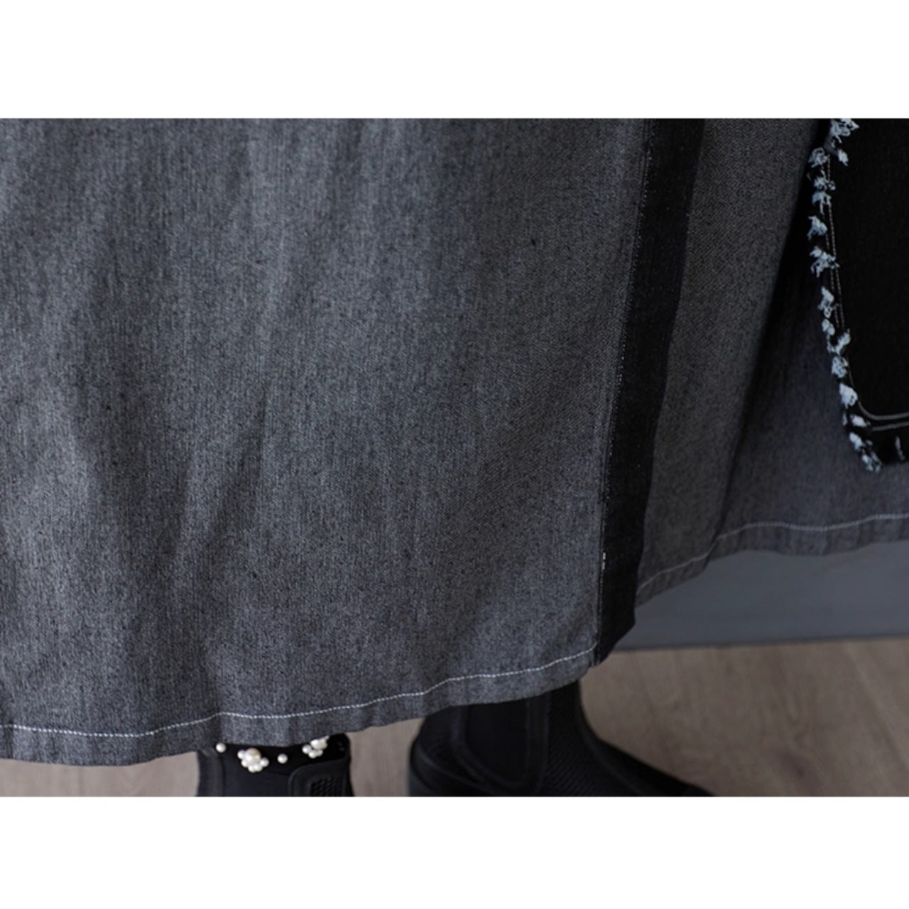 Sleeveless denim one piece D0066