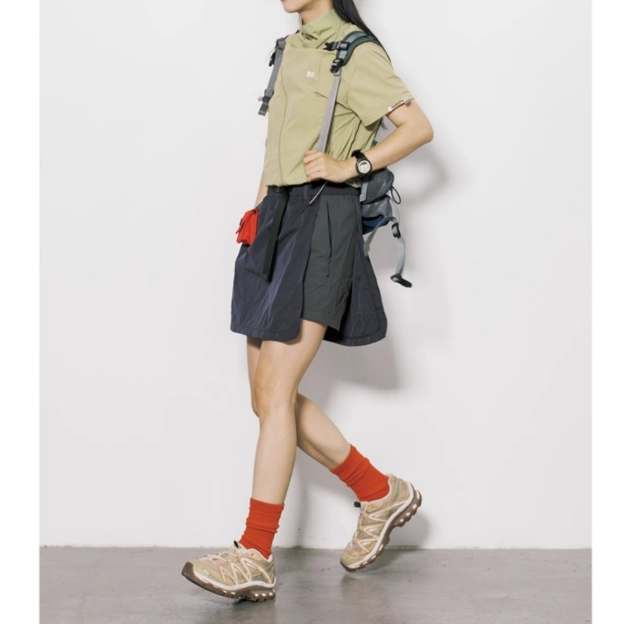 Short sleeve anorak jacket HL2531