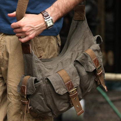 Multi Pocket Messenger Bag D0045