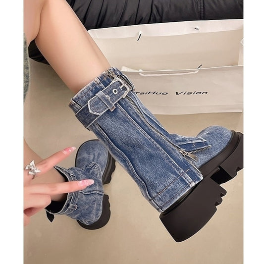 Denim Boots D0013