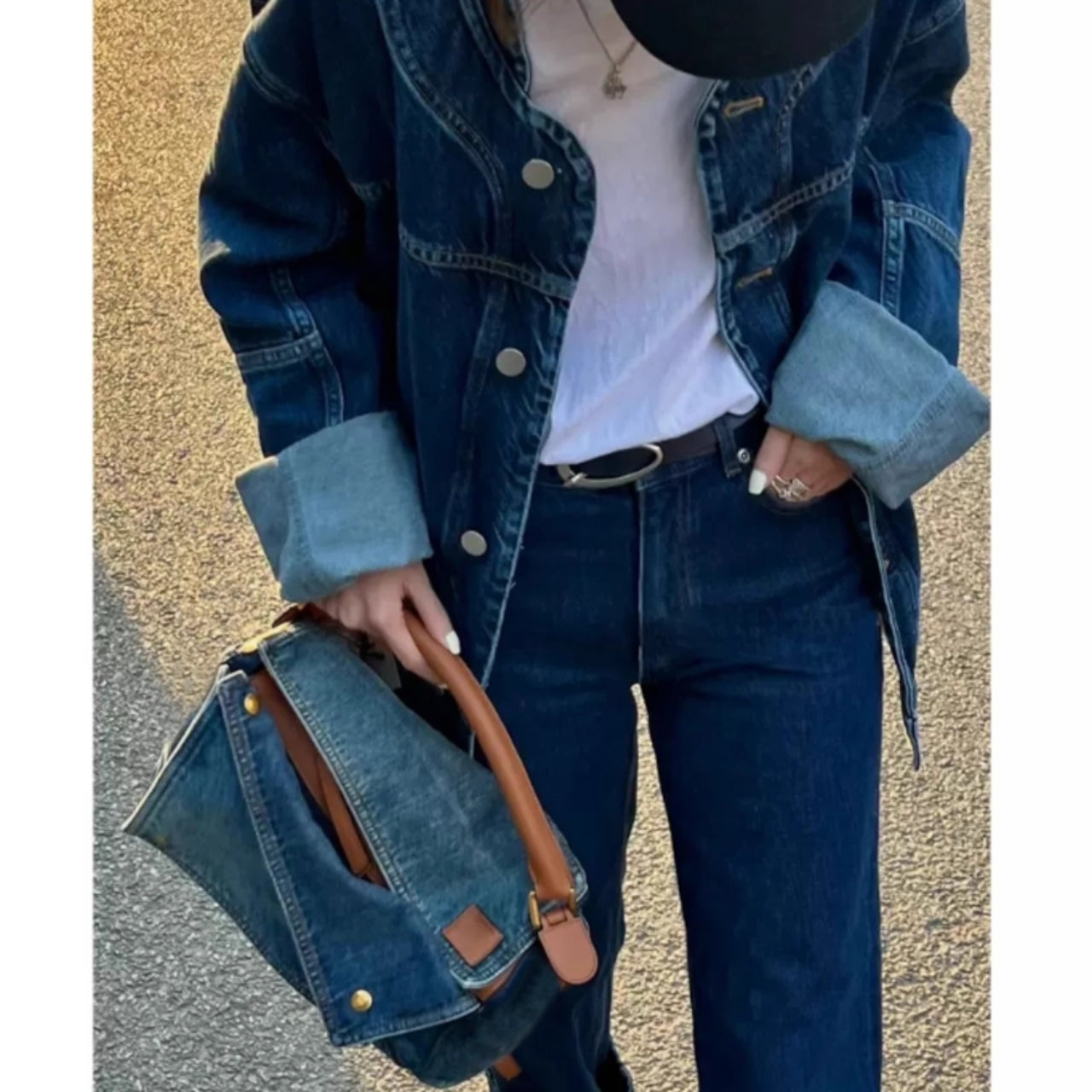 Denim Shoulder Bag D0034