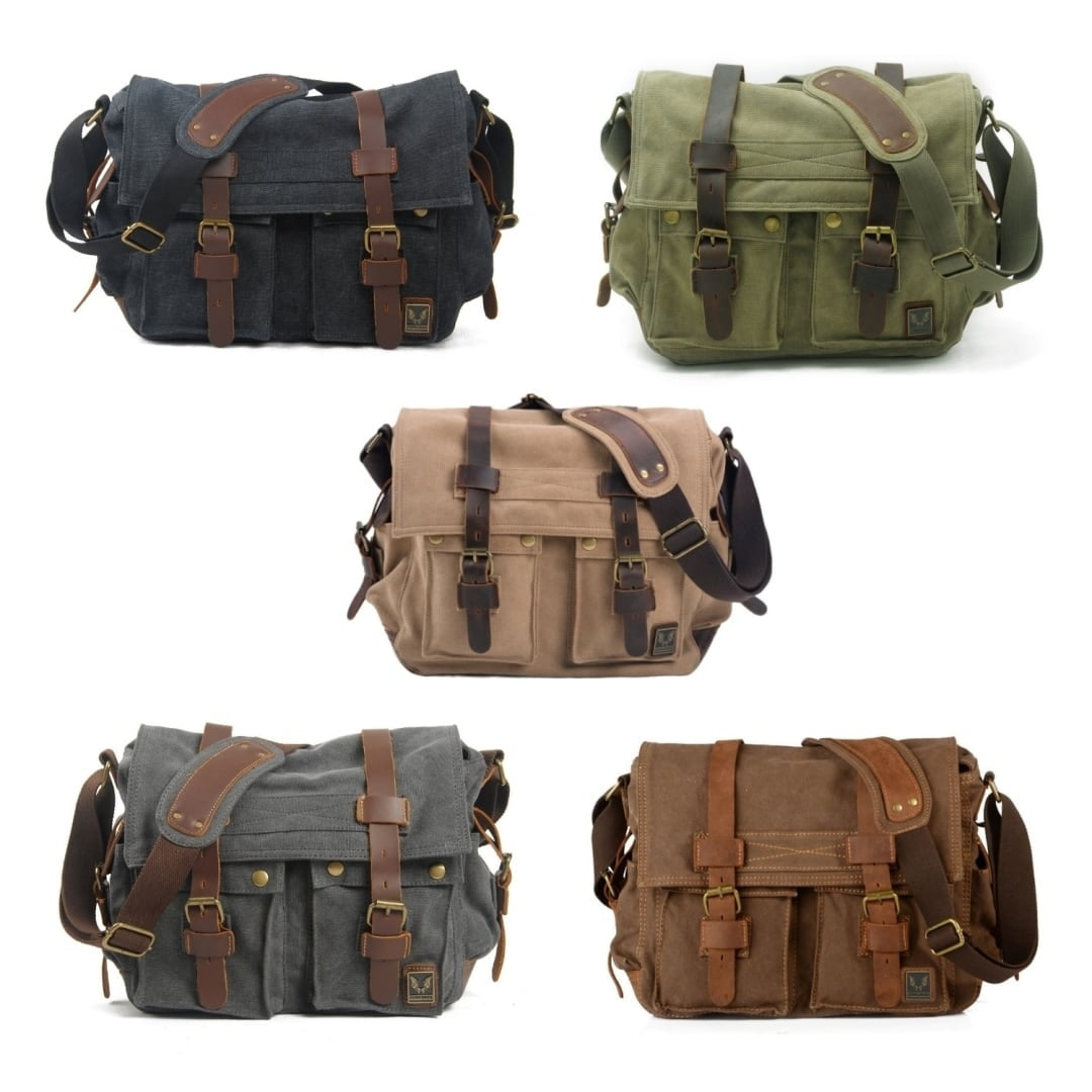 Retro canvas shoulder bag HL2611