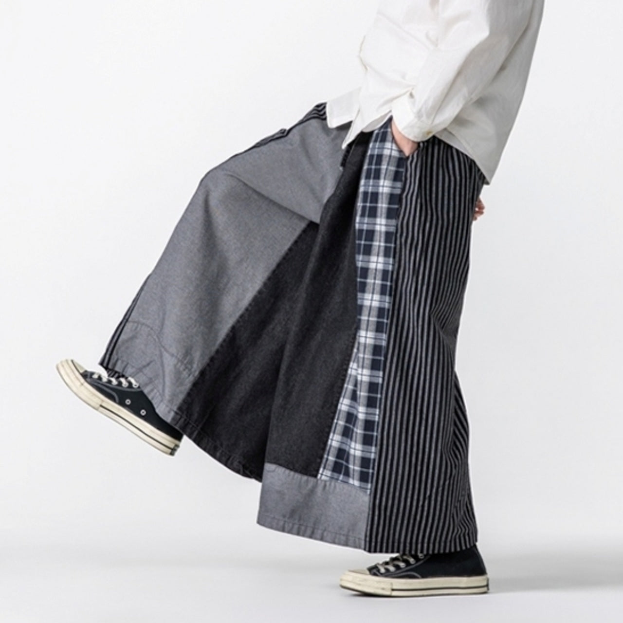 Loose Wide Denim Pants D0022