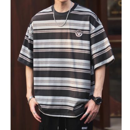 Mixed border T-shirt HL2579