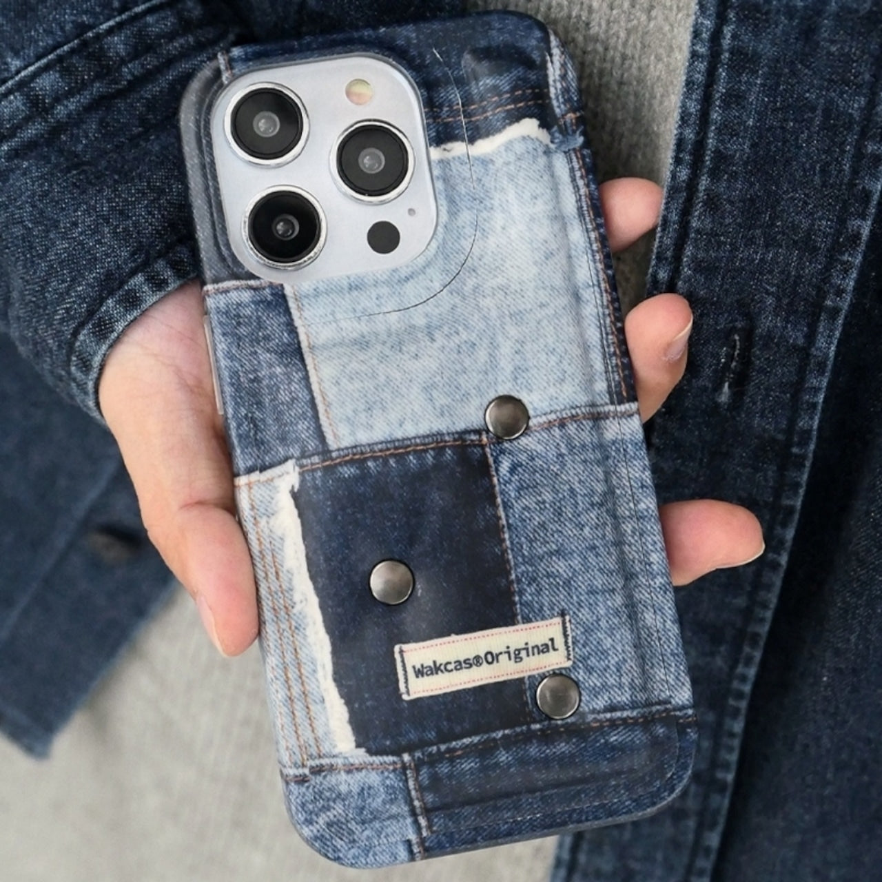Patchwork Denim Pattern iPhone case D0012