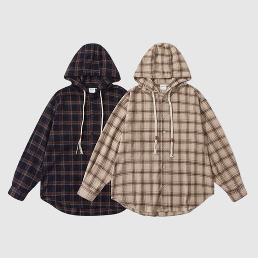 Hooded check shirt HL2420