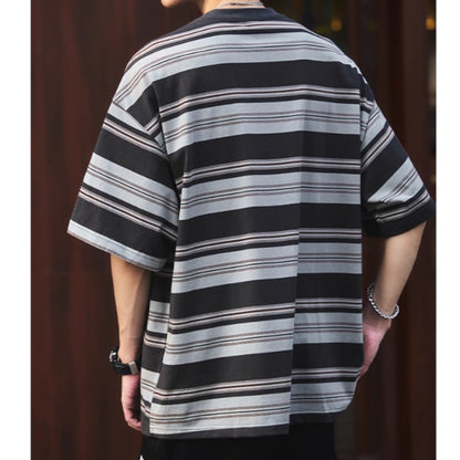 Mixed border T-shirt HL2579