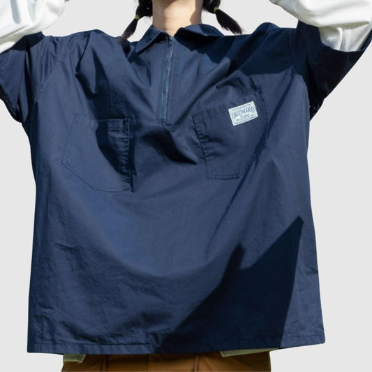 Oversized half zip tops HL2433