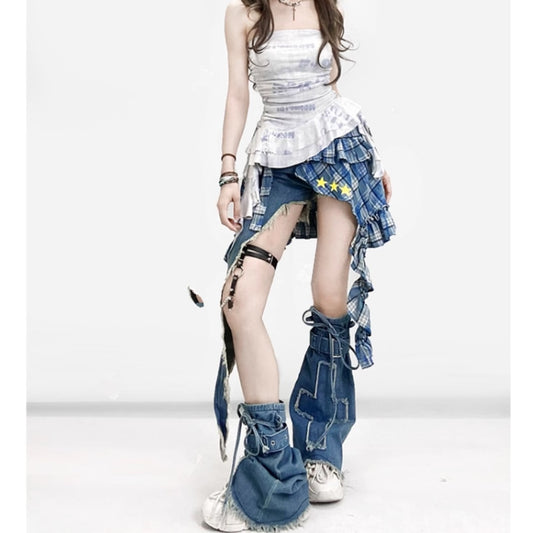 Asymmetric shorts & Leg covers E7006