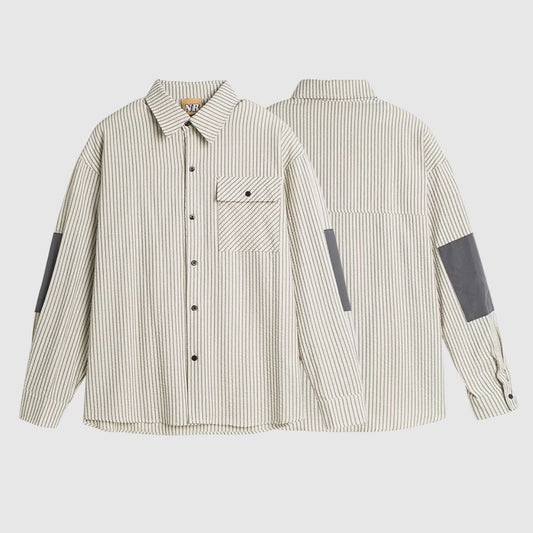 Striped pattern long sleeve shirt HL2429