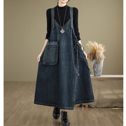 Denim jumper skirt  D0069