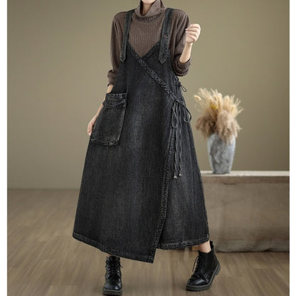 Denim jumper skirt  D0069