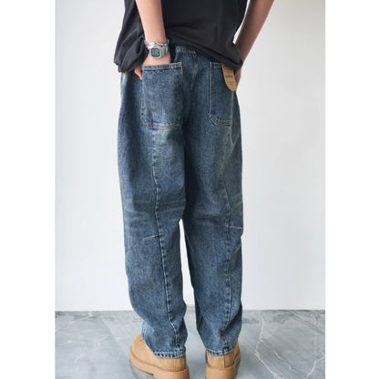 Patchwork Denim Jeans D0004