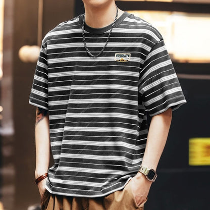 Crew neck striped T-shirt HL2576