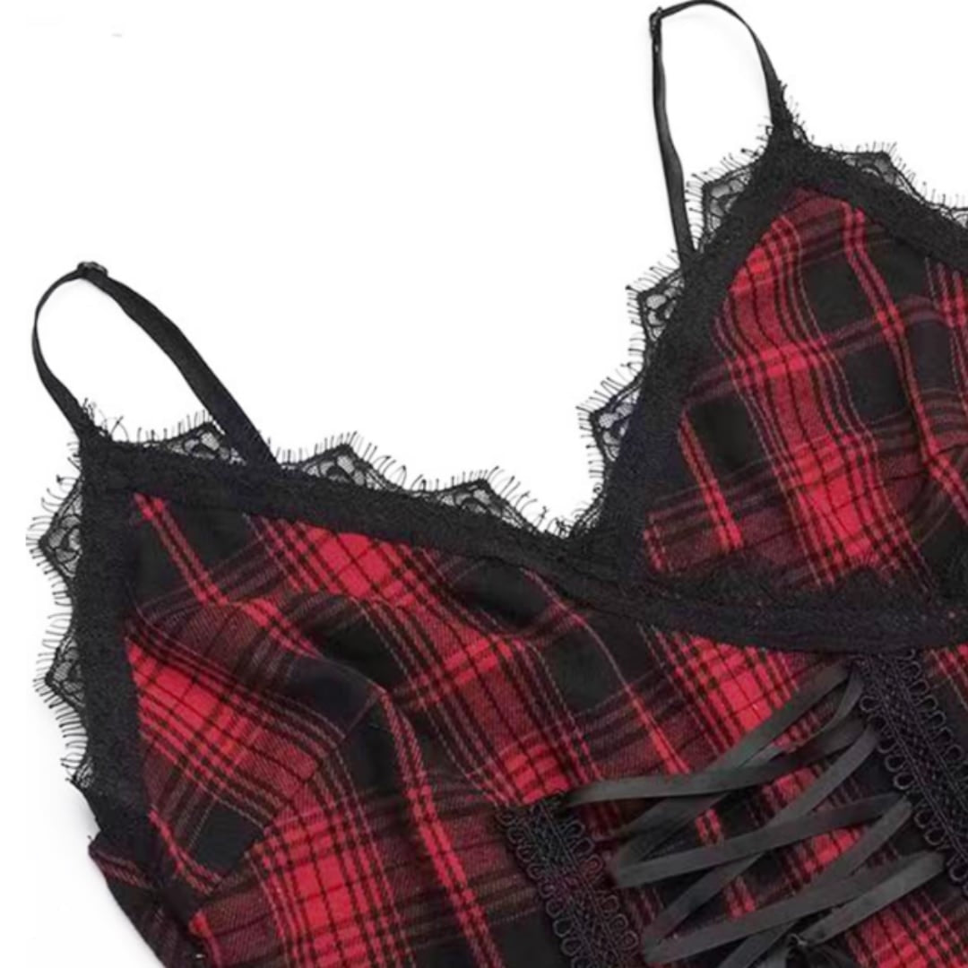 Asymmetric camisole dress E7049