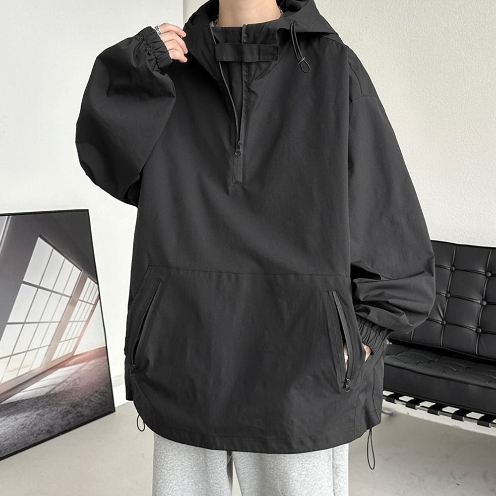 Big size anorak hoodie jacket HL2291