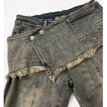 Slim fit flare denim jeans E7011