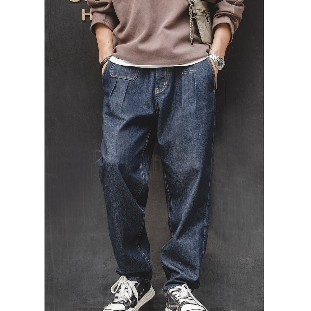 Loose straight denim jeans HL2442