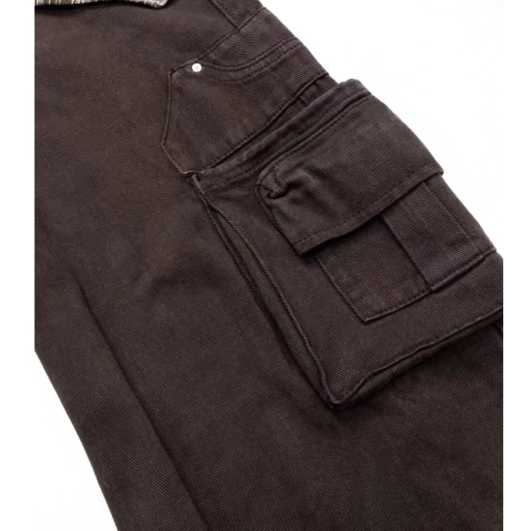 Wide pants with skirt E7047