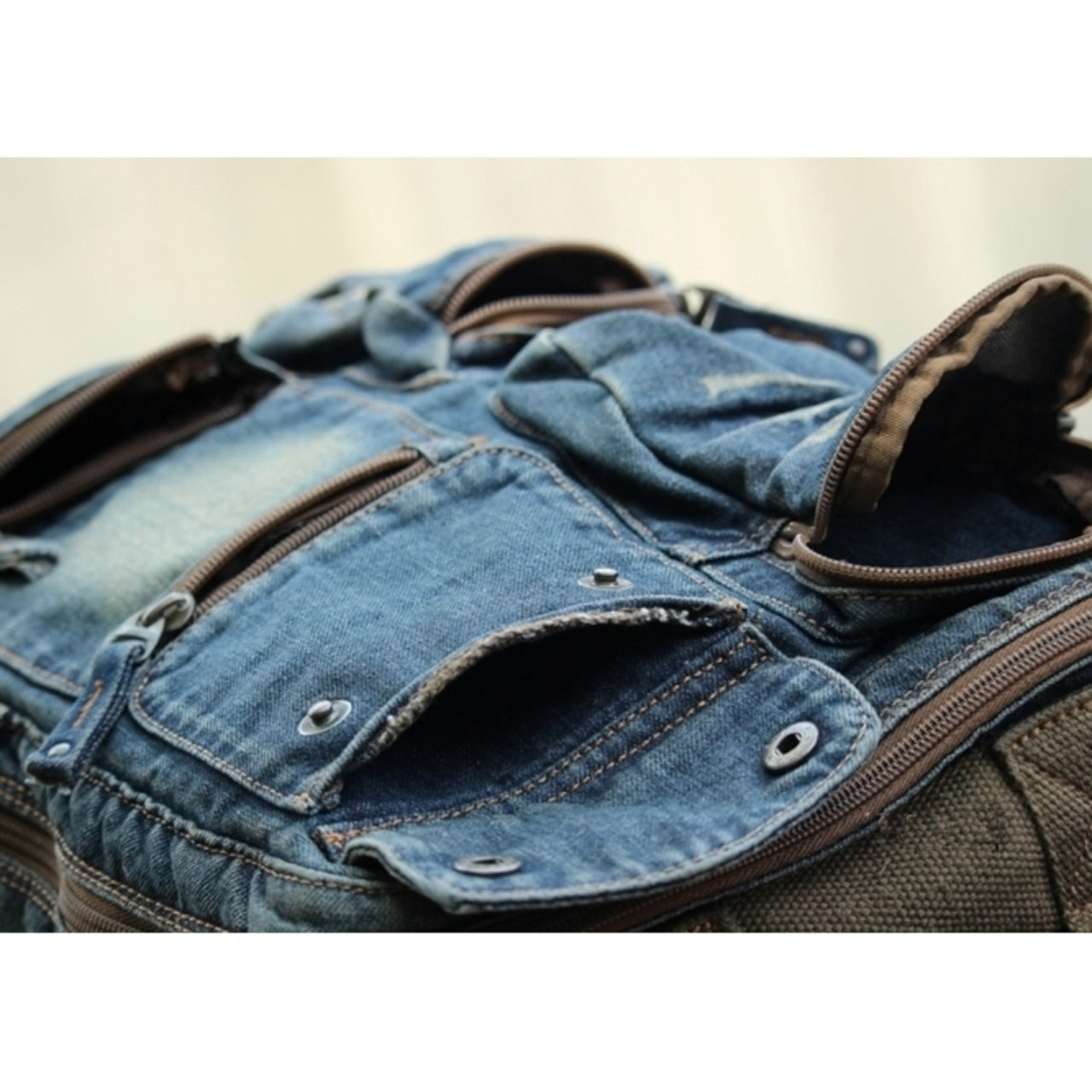 Retro Denim Backpack D0024