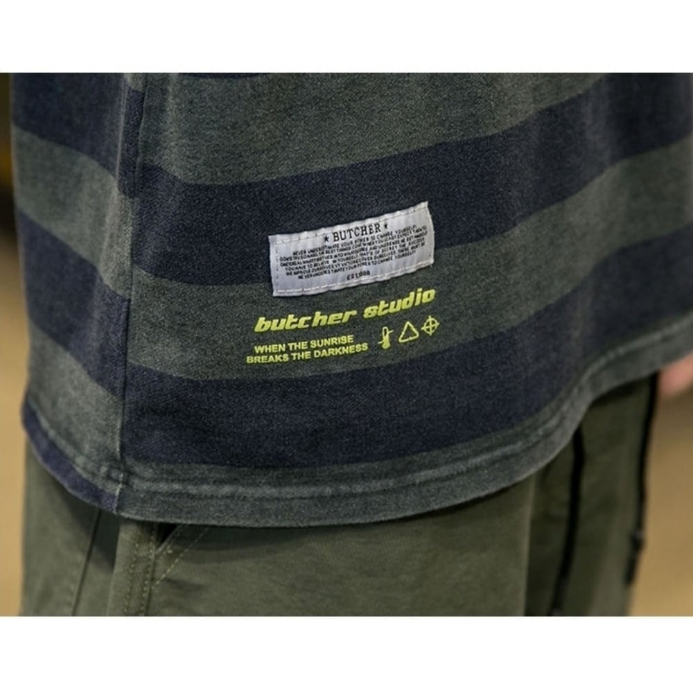 Wide border T-shirt HL2577