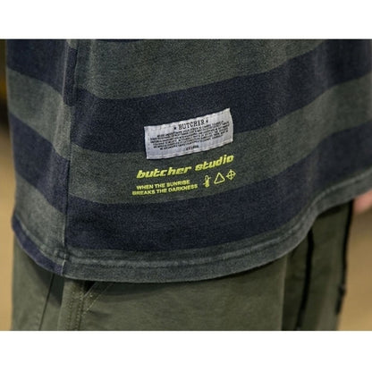 Wide border T-shirt HL2577