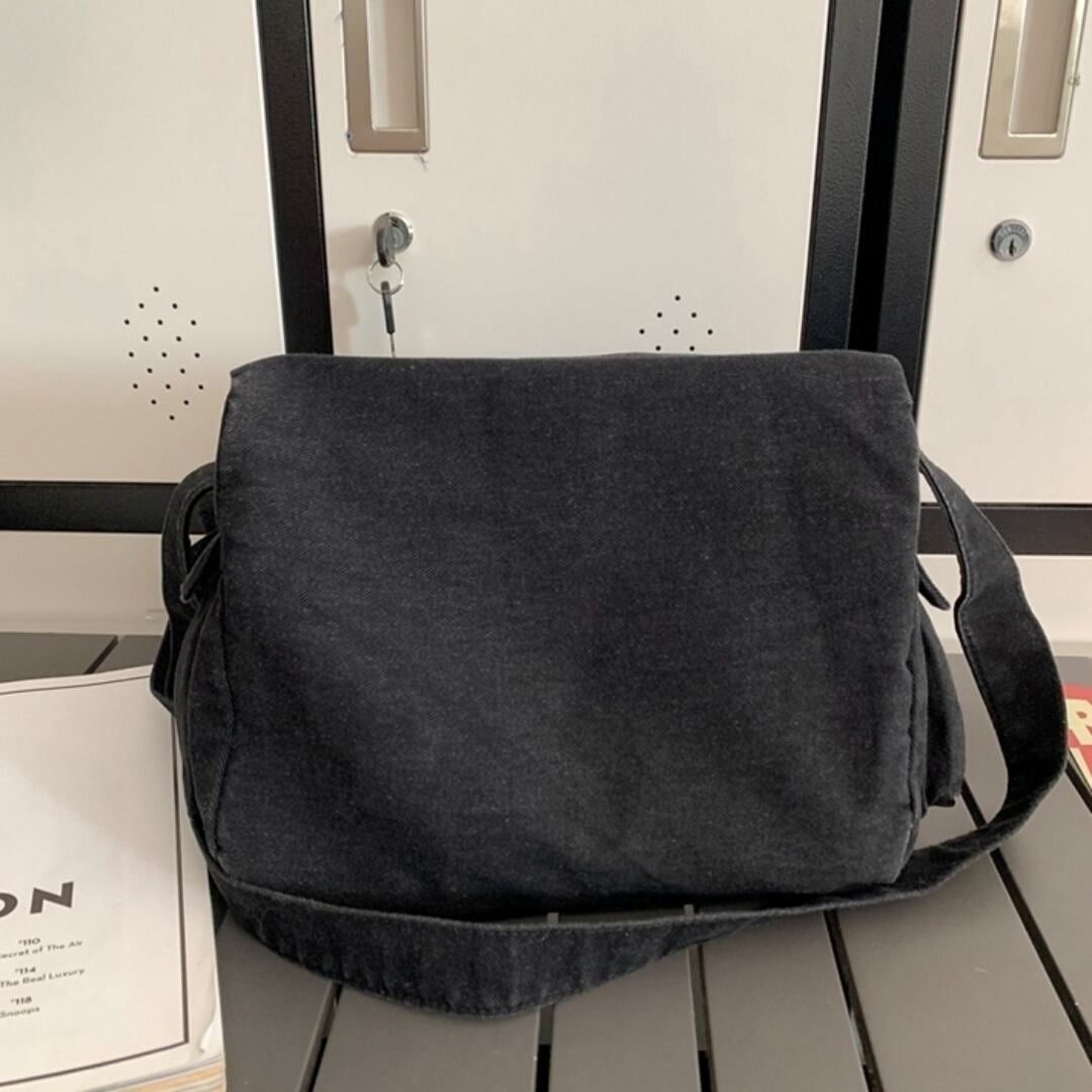 Denim messenger bag HL2614