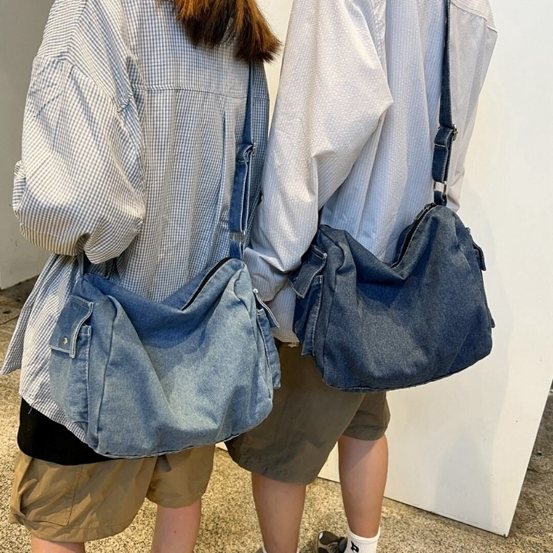 Denim messenger bag HL2614