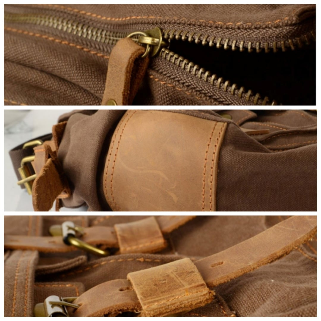 Retro canvas shoulder bag HL2611