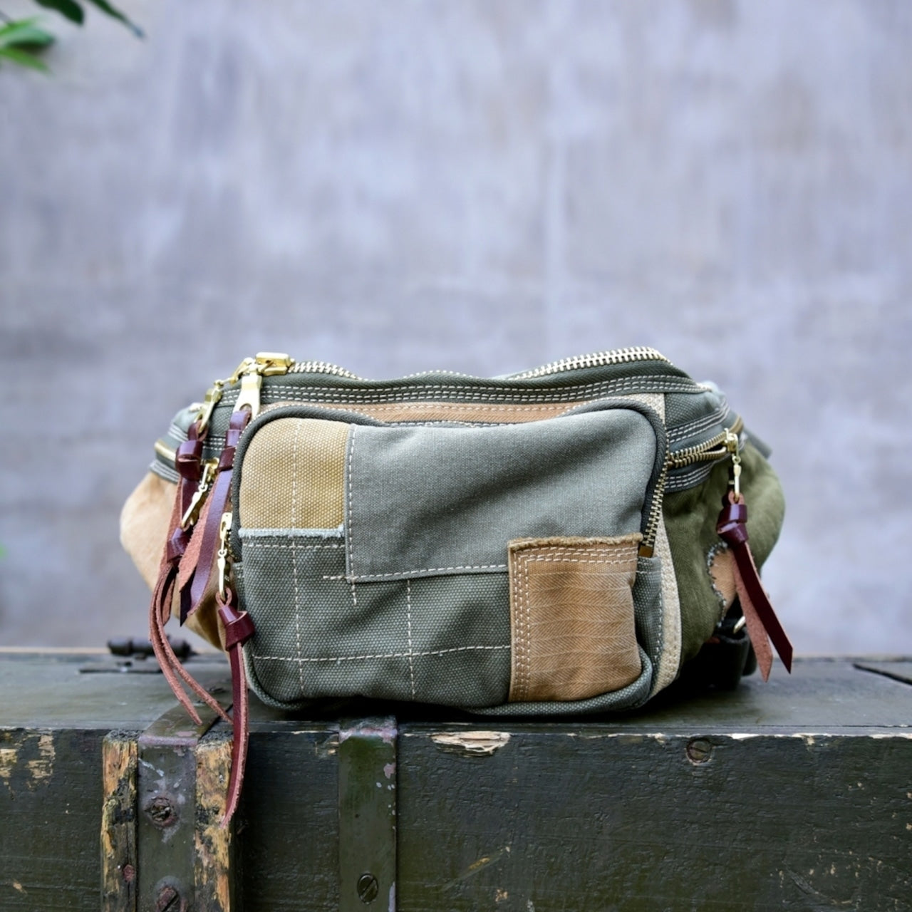 Patchwork Waist Bag   D0032