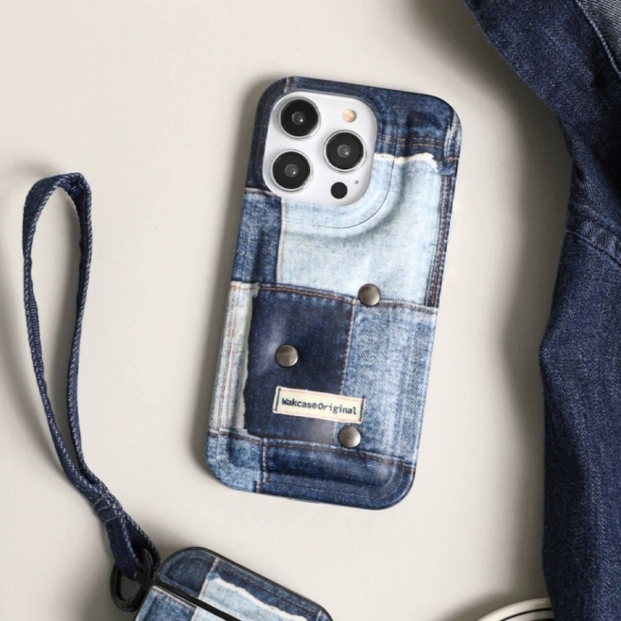 Patchwork Denim Pattern iPhone case D0012