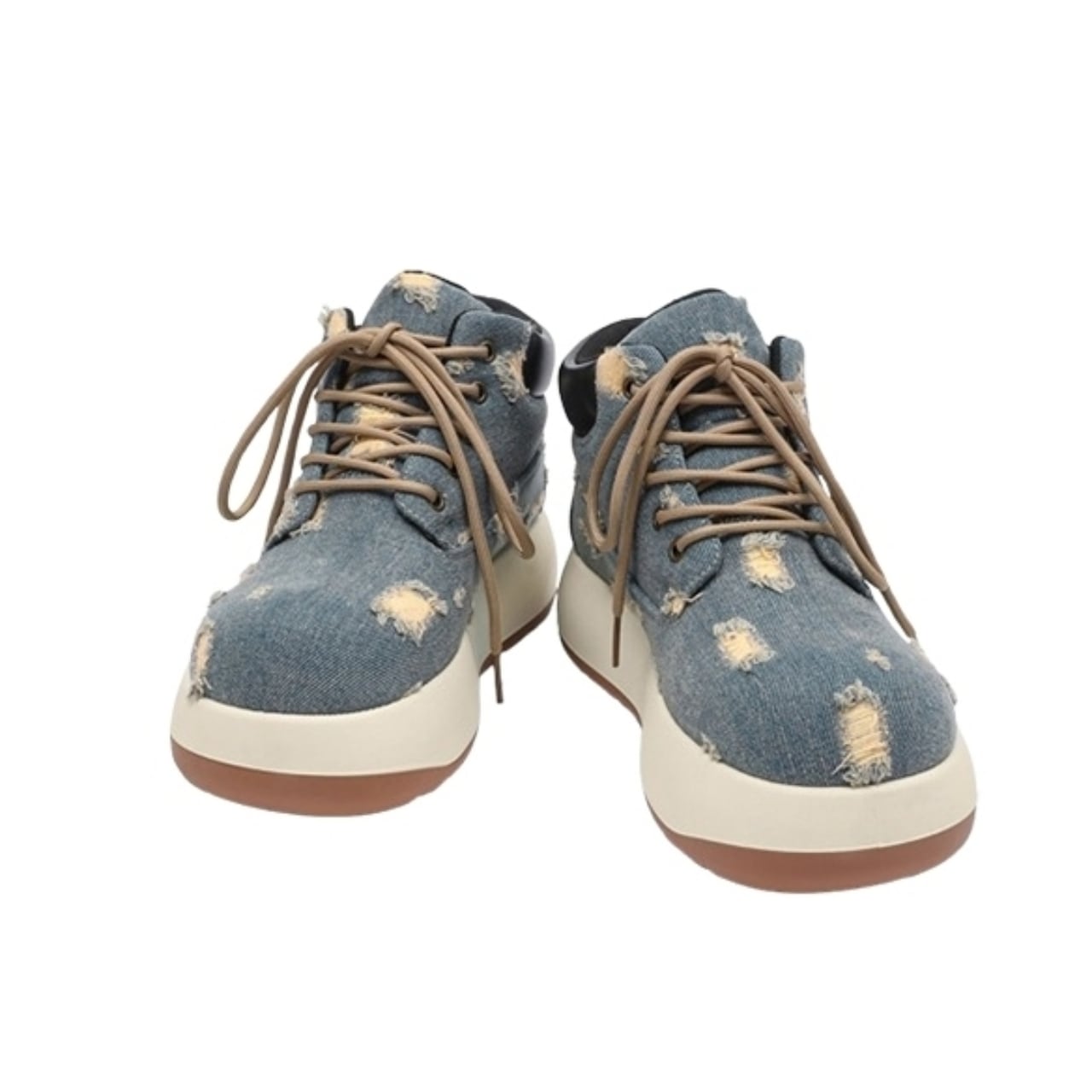 High cut denim sneakers D0140